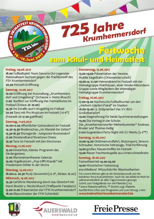 Festprogramm 2017